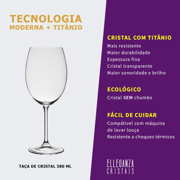 Imagem de Taça de Cristal Para Água/Vinho 580 ml Gastro Bohemia