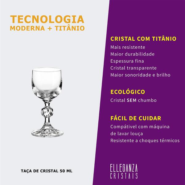 Imagem de Taça de Cristal Para Licor 50 ml Claudia Bohemia