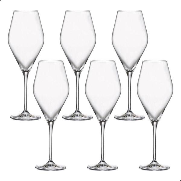 Imagem de Taça de Cristal para Vinho Branco Bohemia 510 ml Loxia 6 Pçs - Bohemia Crystal