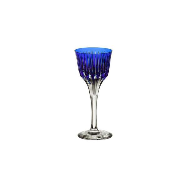 Imagem de Taça de licor em cristal Strauss Overlay 225.105.150 60ml azul escuro