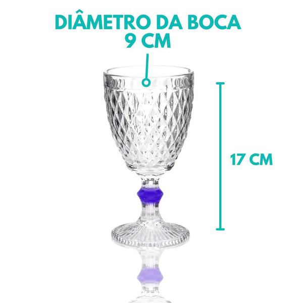 Imagem de Taça De Vidro Água Suco Bico Abacaxi Diamond 300ml 1 Uni