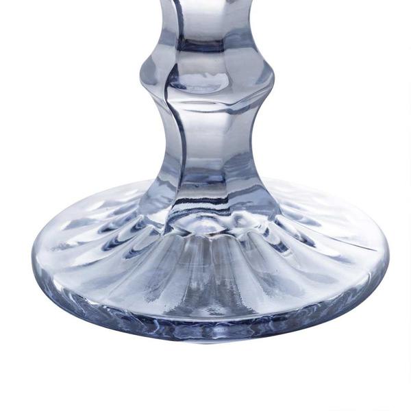 Imagem de Taça de Vidro Diamond Diamante Azul Metálico para Água 325ml Lyor