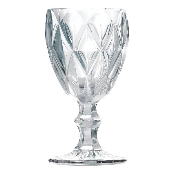 Imagem de Taça de Vidro Diamond Diamante Transparente 300ml Água Class Home