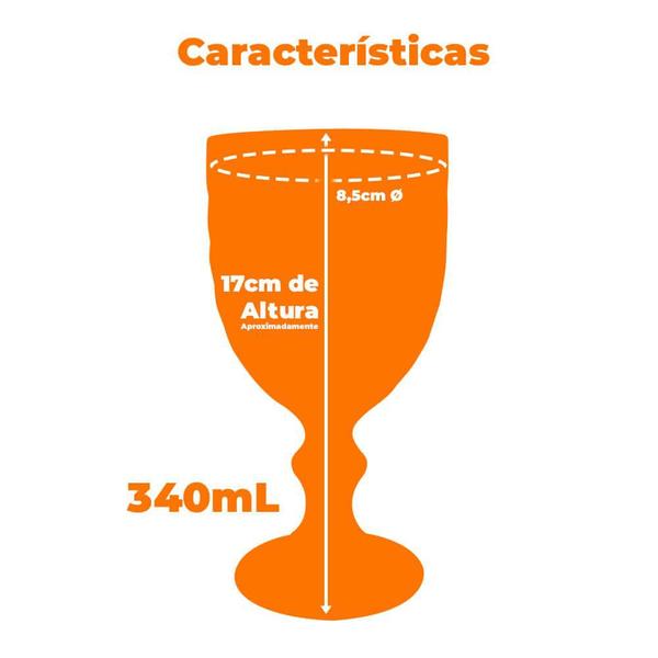 Imagem de Taça de Vidro Galaxy Transparente 340ml 1 peça - Casambiente