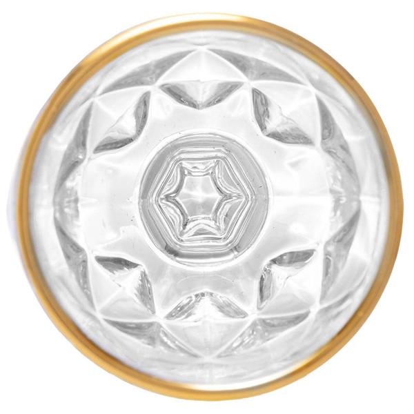 Imagem de Taça de vidro para licor Diamond com fio de ouro Lyor 50 ml