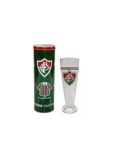 Imagem de Taça de Vidro Tulipa 300ml Com Lata Cofre FLUMINENSE