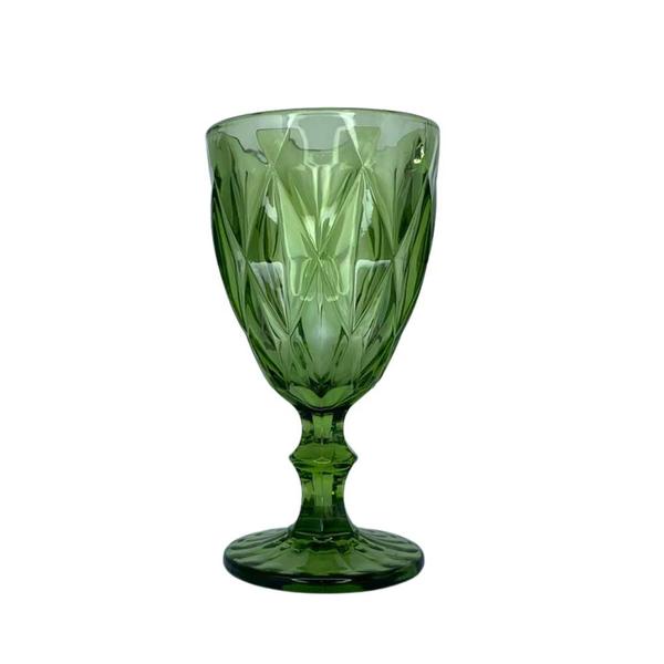 Imagem de Taça Diamante Diamond 300ML Vidro Verde Com 6 Peças festas natal futuro jantar almoço