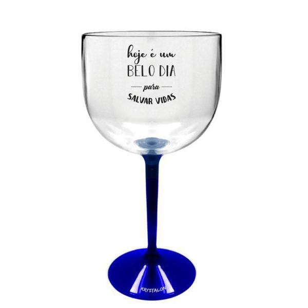 Imagem de Taça Gin Bicolor KrystalON 550ml Transparente/Base ul