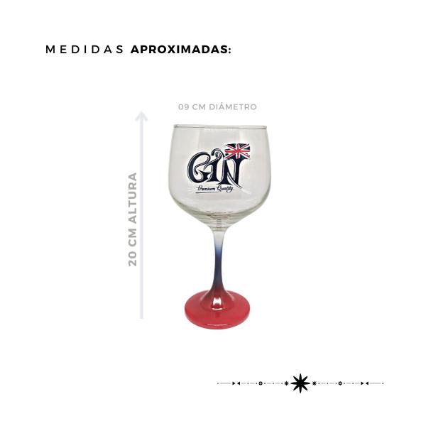 Imagem de Taça Gin Club Premium Estampada 690ml Elegante Vidro Ruvolo