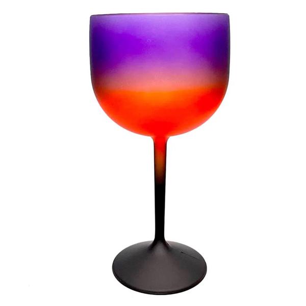 Imagem de Taça Gin Degrade 400ml Preto/Laranja/Roxo Fosco- Mar