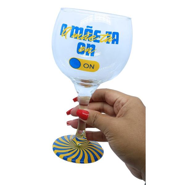 Imagem de Taça Gin Mães de Vidro com Base Decorada - 600ml