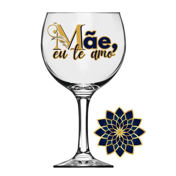 Imagem de Taça Gin Mães de Vidro com Base Decorada - 600ml