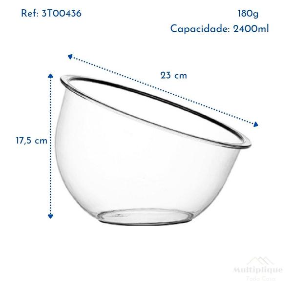 Imagem de Taça Inclinada Doceira Boca Torta sem Pedestal Grande 2400ml