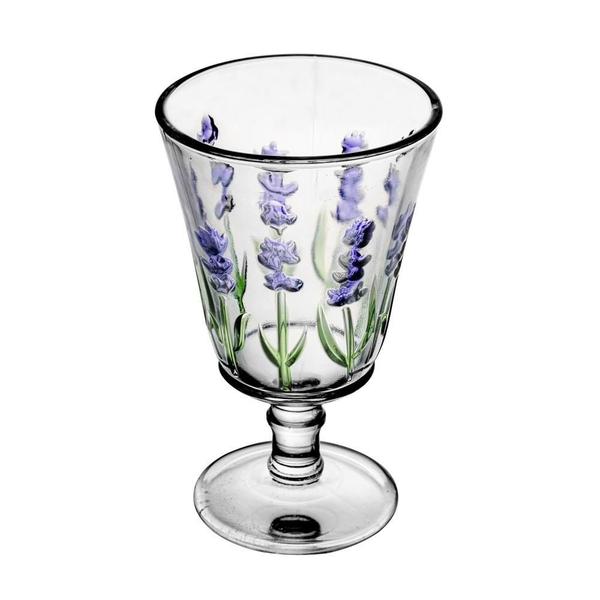 Imagem de Taça para Água de Cristal Lavanda Hand Painting 240ml - Lyor