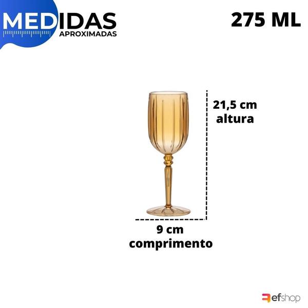 Imagem de Taça Para Agua Vinho Liv 275ml Drinks Acrílico Resistente Paramount