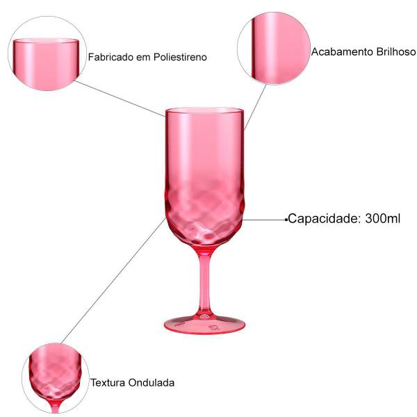 Imagem de Taça Para Drinks 300Ml Wave Coza - Brinox Rosa Sorbet