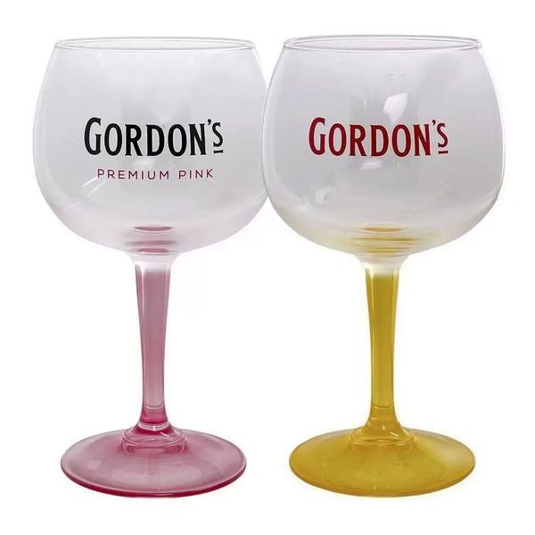 Taça para Gin Gordon's 600ml Original Amarelo Rosa - GlobImport Imagem de Taça para Gin Gordon's 600ml Original Amarelo Rosa