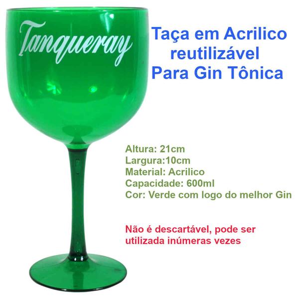 Imagem de Taça para Gin Tônica em Acrilico - Kit 6 Taças para Drinks e Coquetéis