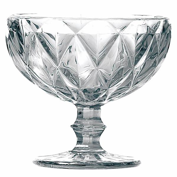 Imagem de Taça Para Sobremesa Jogo 6un Vidro 310ml Diamante Luxuoso