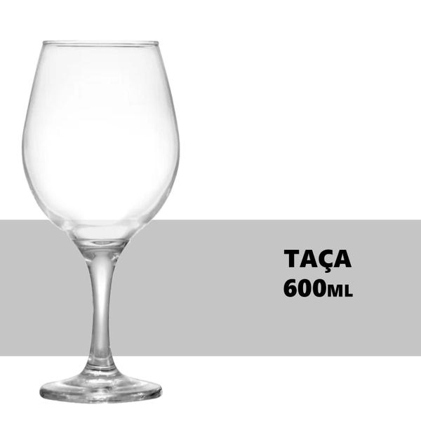 Imagem de Taça para Vinho Bordeaux 600ml 6 Unidades