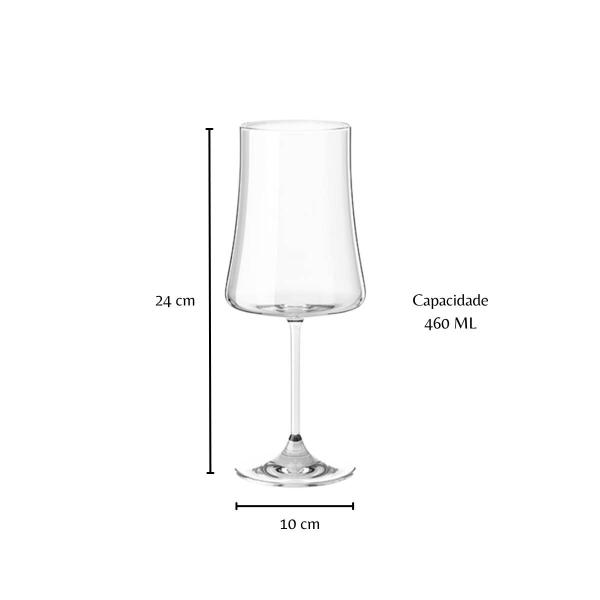 Imagem de Taça para vinho em cristal 460ml haus 