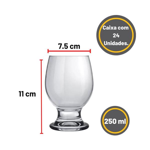 Imagem de Taça Paulista Água 250ml - Kit 24 Unidades