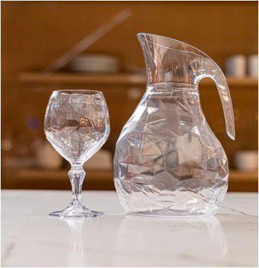 Imagem de Taça Plástica Para Água Suco Chá Gin Festa 350ml Tango Transparente - UZ664 Uz