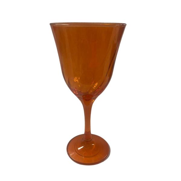 Imagem de Taça Vinho Lírio Cor Laranja Super Luxo 330 ml  - Vidro