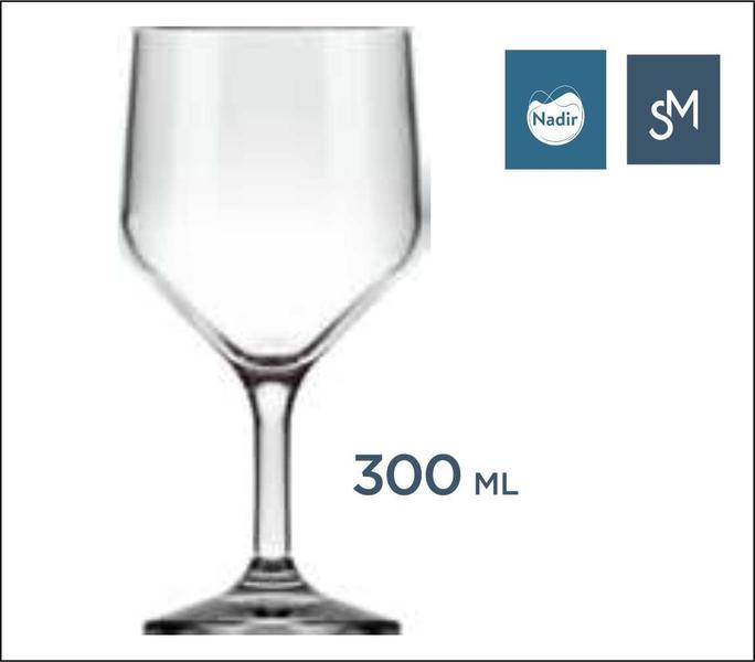 Imagem de Taça Vinho Tinto Branco de Vidro Média Buffet 300ml 02uni