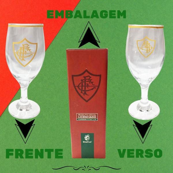 Imagem de Taça Windsor 330ml Vidro Cerveja Coquetel Chopp Bar Fluminense Série Ouro Edição Especial Selo