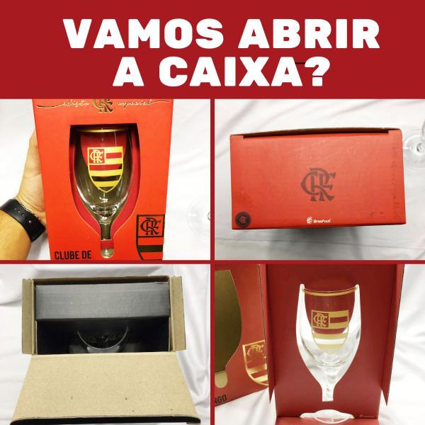 Imagem de Taça Windsor 330ml Vidro Flamengo Edição Série Ouro Selo