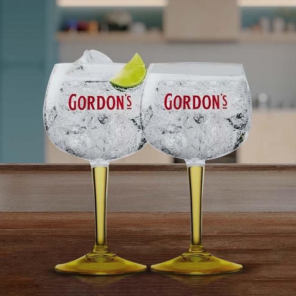 Imagem de Taças de Vidro Gordons Gin 2uni 600ml - Pink / Amarelo