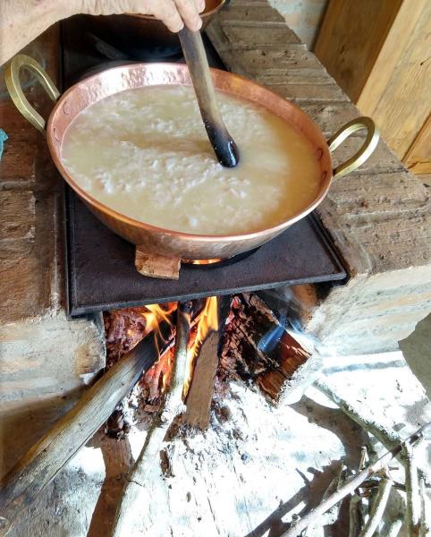 Imagem de Tacho De Cobre Puro Com Alças Em Liga De Bronze 5 Litros