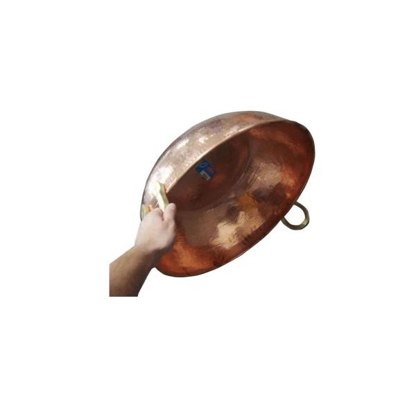 Tacho De Cobre Puro De 25 Litro 52cm Diâmetro - Metal Arte Imagem de Tacho De Cobre Puro De 25 Litro 52cm Diâmetro