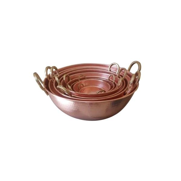 Tacho De Cobre Puro De 25 Litro 52cm Diâmetro - Metal Arte Imagem de Tacho De Cobre Puro De 25 Litro 52cm Diâmetro