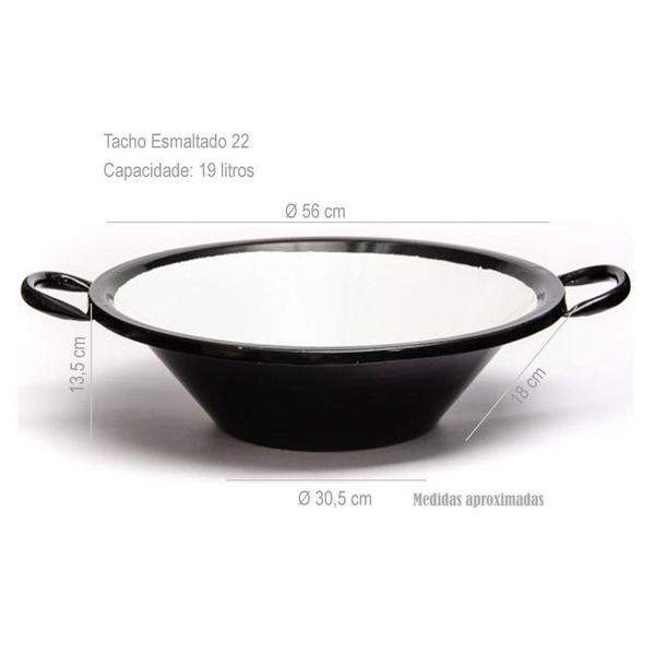 Imagem de Tacho Esmaltado 22 Suzan - 56 cm (19 Litros)