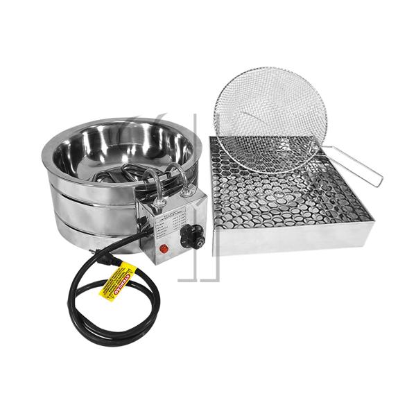 Imagem de Tacho Fritura Fritadeira Elétrica 4 Litros Inox 3000W C/ Sec