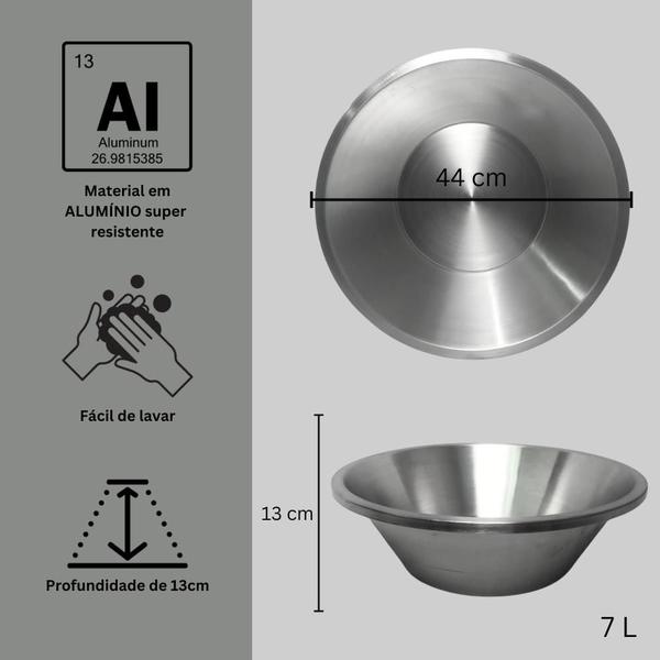 Imagem de Tacho p/ Fritadeira 7L Industrial Alúminio Durável Resistente