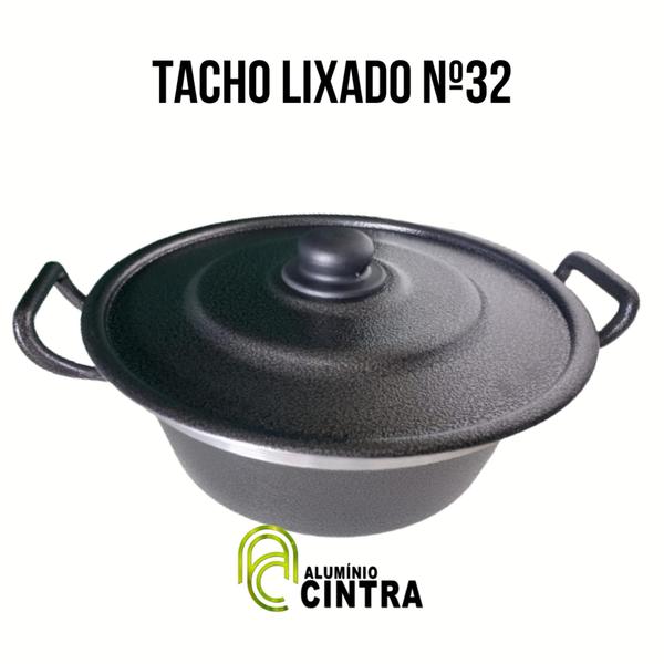 Tacho pastel alumínio grosso grande batido salgado fritura n32cm - ALUMINIO CINTRA Imagem de Tacho pastel alumínio grosso grande batido salgado fritura n32cm