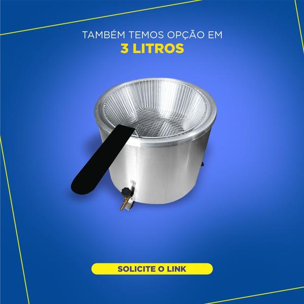 Imagem de Tacho Pasteleiro Fritador Gas Salgados Batata Frita - ZP07G