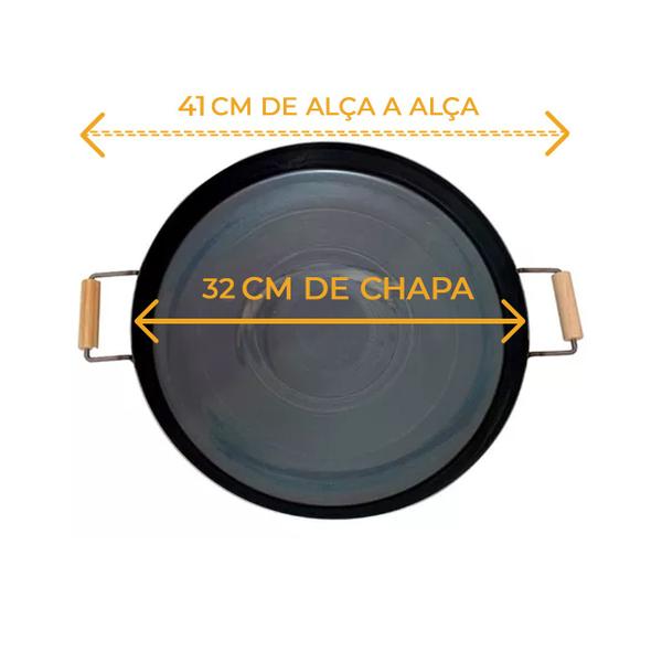 Tacho Tipo Arado 32cm Aço Carbono Com Borda P/Porção - Casa Franco Imagem de Tacho Tipo Arado 32cm Aço Carbono Com Borda P/Porção
