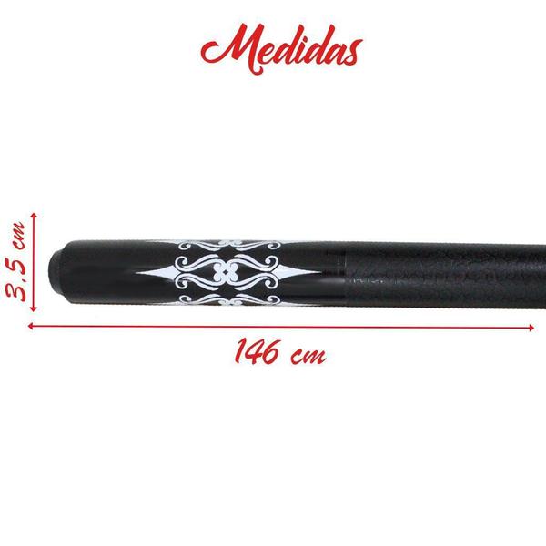 Taco Bipartido De Sinuca Profissional De Rosca 1,46cm Virola 11mm - Gici Sports Imagem de Taco Bipartido De Sinuca Profissional De Rosca 1,46cm Virola 11mm
