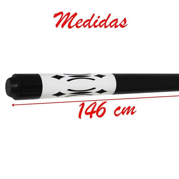 Taco Bipartido De Sinuca Profissional De Rosca 1,46cm Virola 12mm - Gici Sports Imagem de Taco Bipartido De Sinuca Profissional De Rosca 1,46cm Virola 12mm