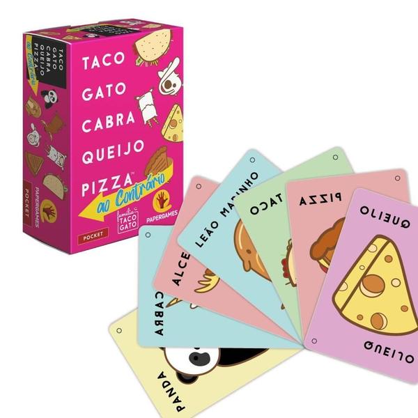 Imagem de Taco Gato Cabra Queijo Pizza Ao Contrário Jogo Cartas