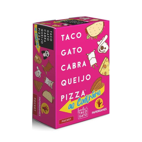 Imagem de Taco Gato Cabra Queijo Pizza: Ao Contrário - Jogo de Cartas