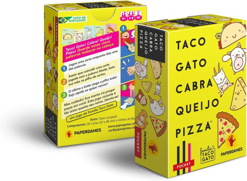 Imagem de Taco Gato Cabra Queijo Pizza Jogo de Cartas PaperGames J037 - Paper Games