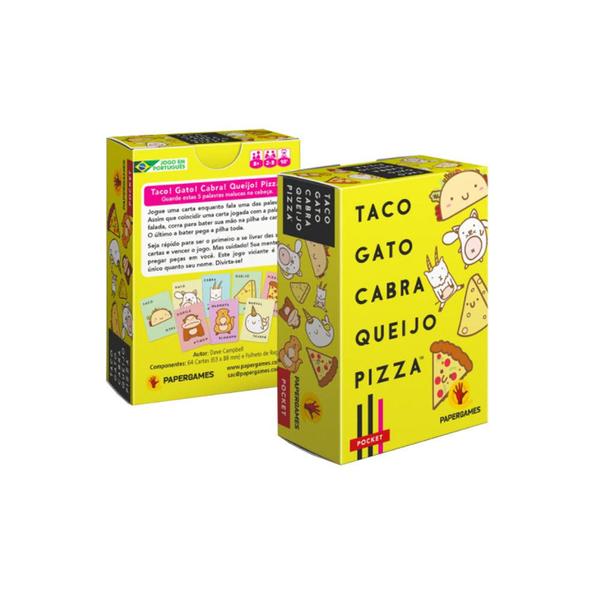Imagem de Taco Gato Cabra Queijo Pizza Jogo de Cartas PaperGames J037