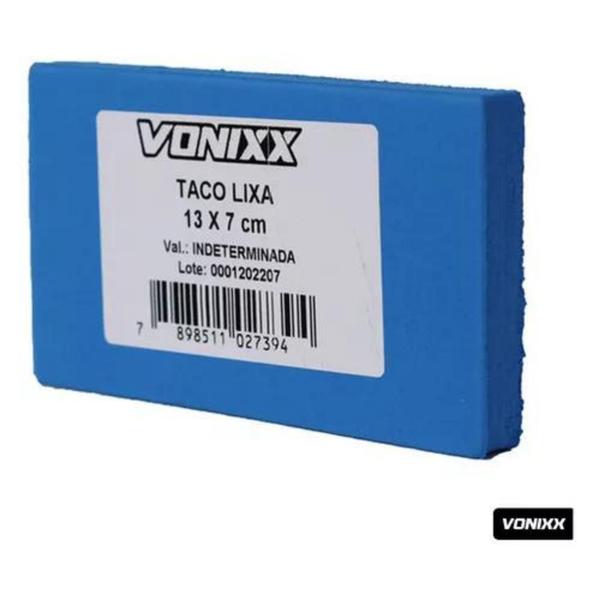 Imagem de taco lixa  pintura automotiva 13x7cm vonixx