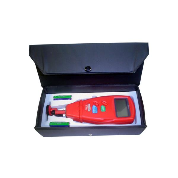 Imagem de Tacômetro Digital Laser Faixa 0,5 A 19999 Óptico 1,5 A 99999 Rpm Medidor Rotação Td-813 Portátil Instrutherm