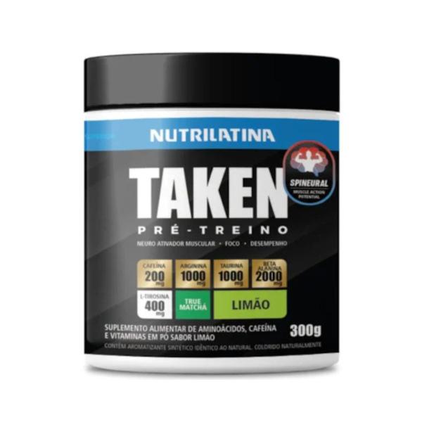 Imagem de Taken Nutrilatina Pré-Workout Pré Treino Cafeína 300g